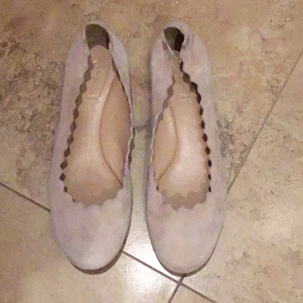 Chloe “Lauren” Ballerina in Suede Kidskin Flat!